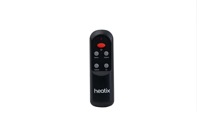 Handige afstandsbediening voor de Zwarte hangende Heatix terrasverwarmer of heater met 1500 Watt