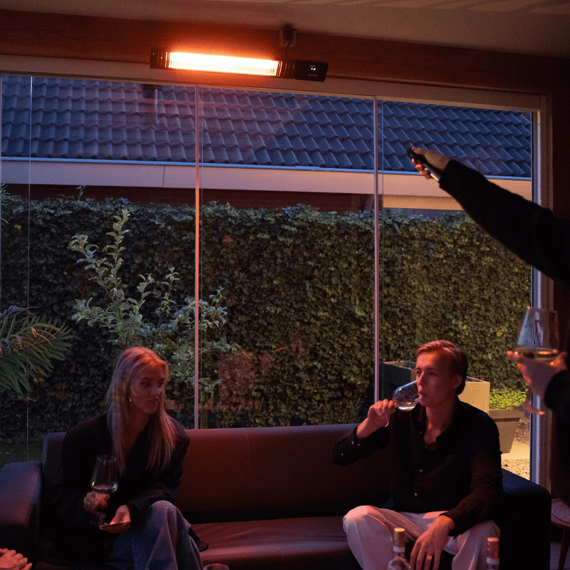 Heatix Smart Carbon Fiber Heater 2500W – Wandmodel Terrasverwarmer