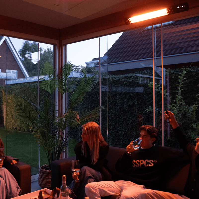 Heatix Smart Carbon Fiber Heater 2500W – Wandmodel Terrasverwarmer